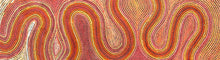Load image into Gallery viewer, Detail of Sand Dunes Tali Aboriginal painting by Gwenda Turner Nungurrayi highlighting layered desert sand dune patterning
