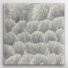 Load image into Gallery viewer, Full view of Sand Dunes Tali by Maureen Nampijinpa Hudson showing soft dune like line patterns and detailed dot work.
