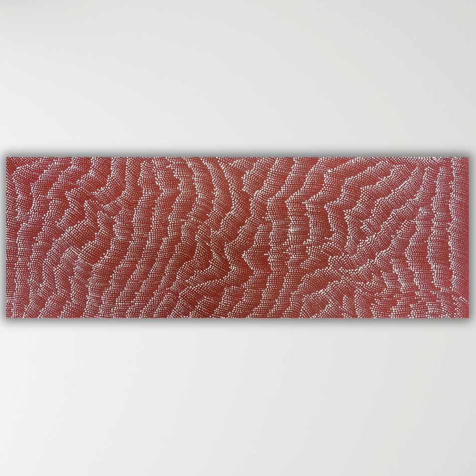 "Sandhills" Corrina Nampijinpa Ryan 88cm x 33cm shown horizontal