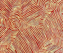 Load image into Gallery viewer, Jake James Tjapaltjarri with original painting "Tingari" - Aboriginal artist
