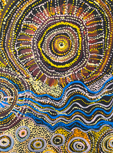 Load image into Gallery viewer, "Seven Sisters Dreaming (Kungkarangkalpa Tjukurpa)" Tanya Brady 199cm x 86cm
