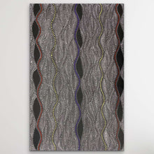 Load image into Gallery viewer, Seed Dreaming Aboriginal painting by Marshall Jangala Robertson with detailed flowing dots and cultural significance
