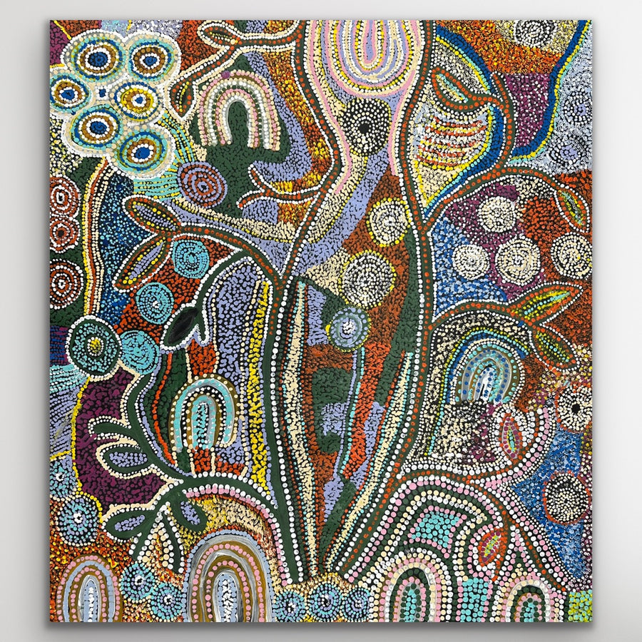 Original Aboriginal painting Seven Sisters by Teresa Punami Mula Pimangka