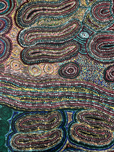 Load image into Gallery viewer, A close look at textured dot work capturing the rhythm of the landscape and celestial movement.
