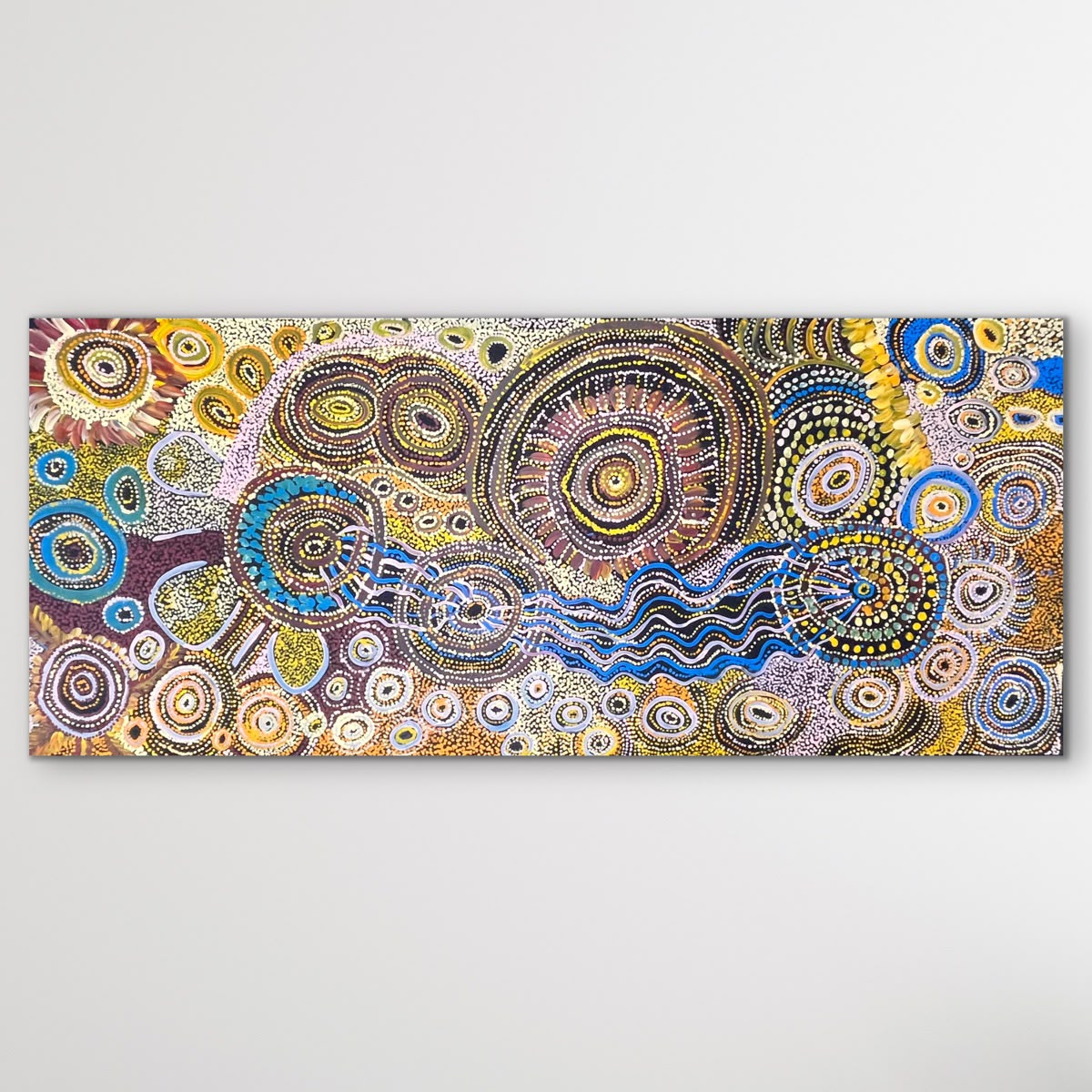 "Seven Sisters Dreaming (Kungkarangkalpa Tjukurpa)" Tanya Brady 199cm x 86cm