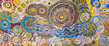 Load image into Gallery viewer, "Seven Sisters Dreaming (Kungkarangkalpa Tjukurpa)" Tanya Brady 199cm x 86cm Large APY Lands Australian art
