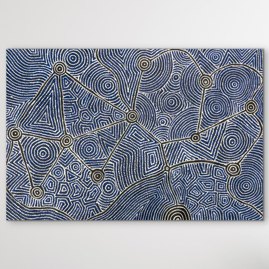 "Seven Sisters Dreaming" Shanna Napanangka Williams 119cm x 80cm - full view