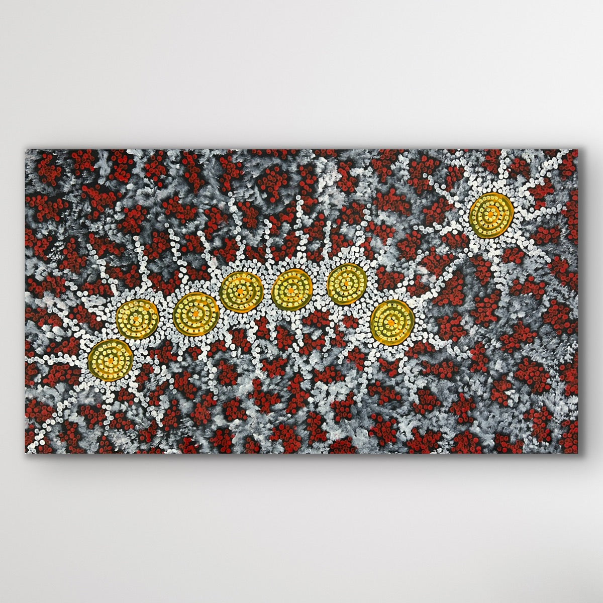 "Seven Sisters Dreaming" Michelle Possum Nungurrayi 93cm x 53cm