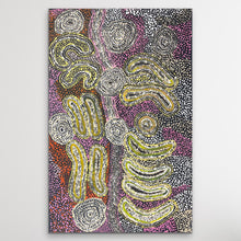 Load image into Gallery viewer, full view Seven Sisters painting cream, pink, white and orange
