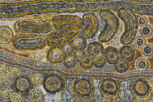 Load image into Gallery viewer, Detailed composition from “Seven Sisters” highlighting flowing ancestral pathways and circular rock holes
