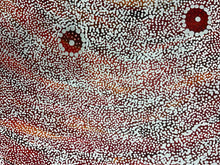 Load image into Gallery viewer, "Seven Sisters" Justinna Napaljarri Sims 115cm x 58cm close up dotwork
