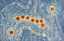 Load image into Gallery viewer, "Seven Sisters" original Aboriginal painting by Maureen Nampijinpa Hudson, 141cm x 93cm - authentic Indigenous Australian artwork
