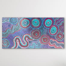 Load image into Gallery viewer, "Seven Sisters" Rhoda Tjitayi 122cm x 60cm rectangle painting from APY Lands
