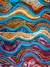 Load image into Gallery viewer, "Seven Sisters" Rhoda Tjitayi 149cm x 81cm close up 3

