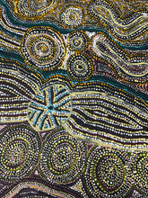 Load image into Gallery viewer, Interlocking circles and rings represent gathering places connected by ancestral travel lines.
