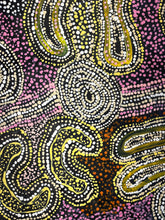 Load image into Gallery viewer, detailed dot painting cream, yellow, orange and pink colours
