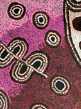 Load image into Gallery viewer, Close-up of a Sophia Tunkin piece with circular patterns on a Black background
