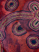 Load image into Gallery viewer, up close dotwork2 by Sophia Tunkin red, browns and yellow
