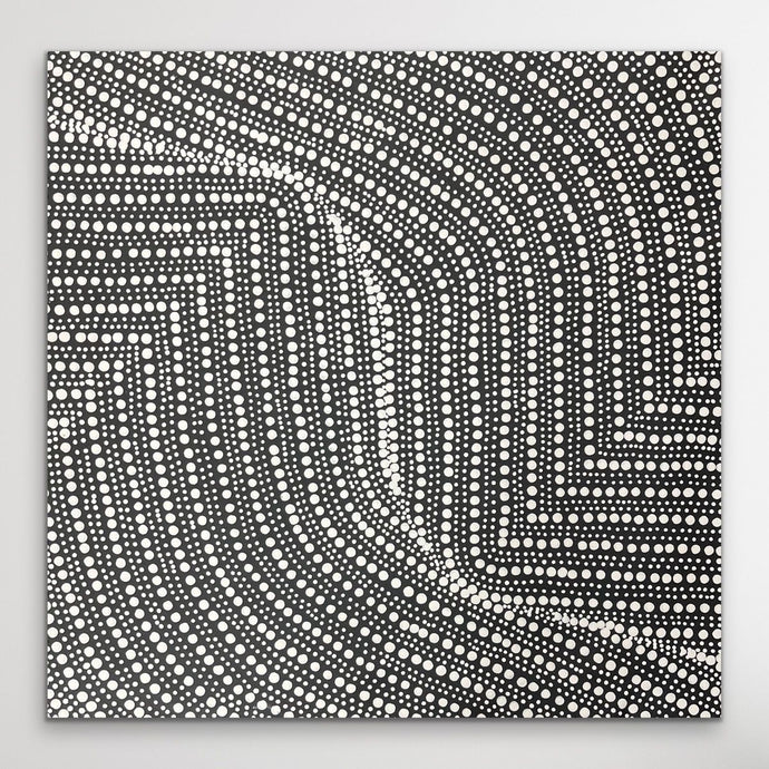 medium small sized square Aboriginal art painting 