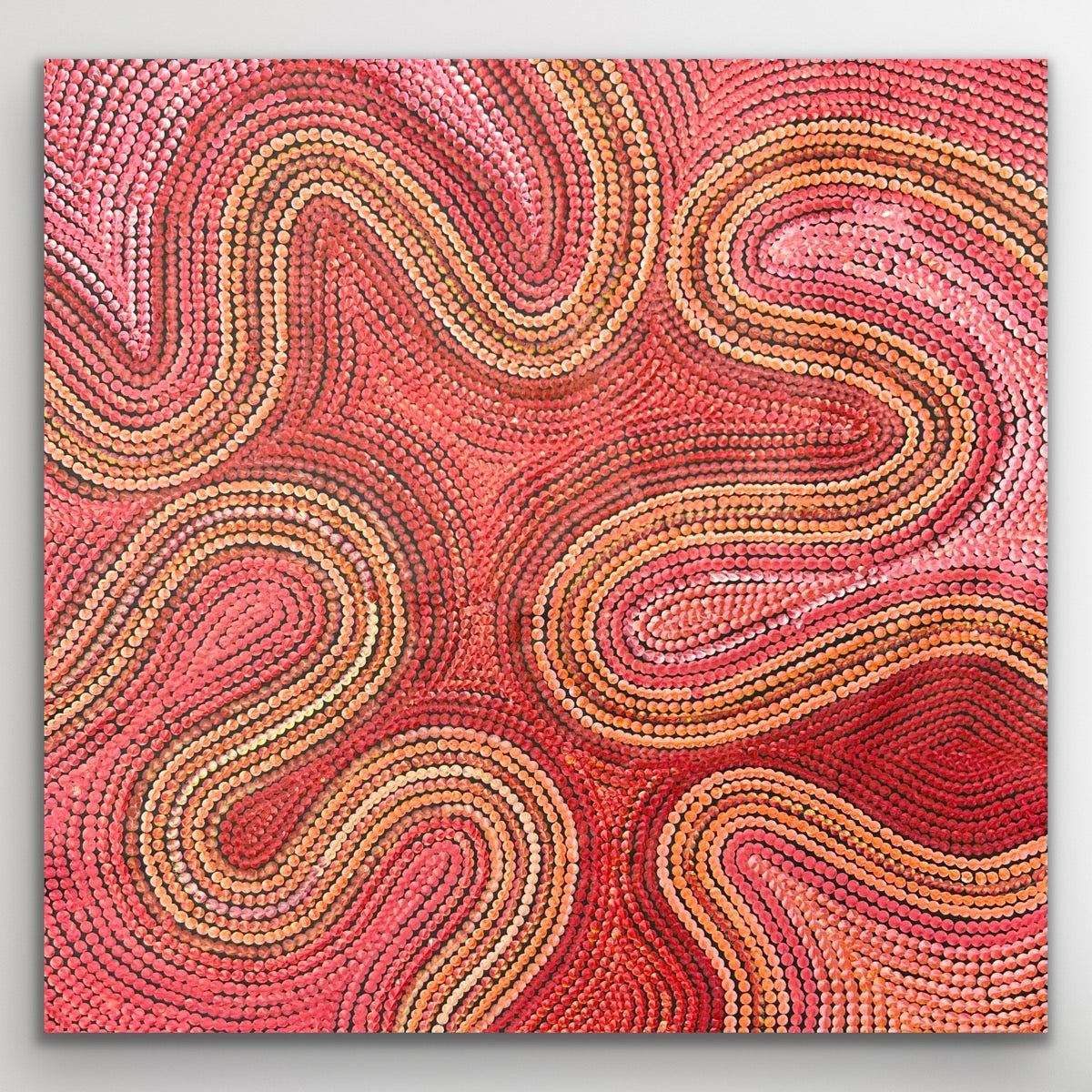 "Sand Dunes (Tali)" Gwenda Turner Nungurrayi 60cm x 59cm