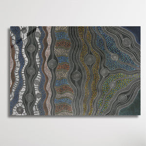 "My Country" Stephen Martin Pitjara 110cm x 76cm