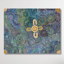 Load image into Gallery viewer, "My Country" original Aboriginal painting by Stephen Martin Pitjara, 91cm x 74cm - authentic Indigenous Australian artwork
