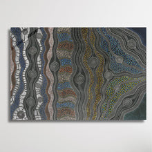 Load image into Gallery viewer, "My Country" original Aboriginal painting by Stephen Martin Pitjara, 110cm x 76cm - authentic Indigenous Australian artwork
