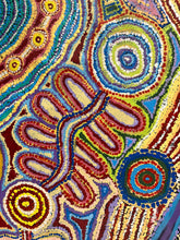 Load image into Gallery viewer, "Pukara" Aboriginal art by Susan Umatji Tjitayi - close-up detail, 150cm x 95cm
