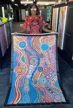 Load image into Gallery viewer, "Pukara" original Aboriginal painting by Susan Umatji Tjitayi, 150cm x 95cm - authentic Indigenous Australian artwork
