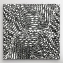 Load image into Gallery viewer, Tansy Martin Aboriginal painting &quot;Bush Onion&quot; depicting native bush tucker plants, 61x60cm canvas
