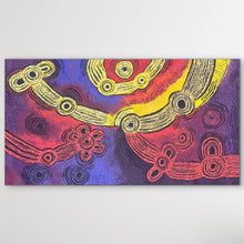 Load image into Gallery viewer, Contemporary Indigenous painting Minyma Malilu by Teresa Baker featuring traditional dot techniques canvas 121cm x 61cm
