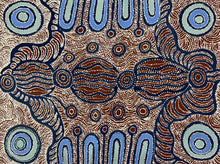 Load image into Gallery viewer, Fine dot work and layered tones highlight the spiritual energy and movement across Country.
