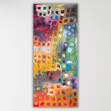 Load image into Gallery viewer, "Tingari" by Bob Gibson Tjungurrayi - detail view of Aboriginal painting, 203cm x 89cm

