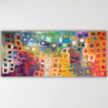Load image into Gallery viewer, "Tingari" original Aboriginal painting by Bob Gibson Tjungurrayi, 203cm x 89cm - authentic Indigenous Australian artwork
