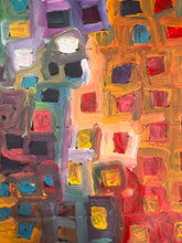 Load image into Gallery viewer, "Tingari" Aboriginal painting by Bob Gibson Tjungurrayi - alternate close-up detail
