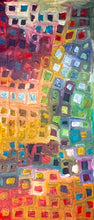 Load image into Gallery viewer, "Tingari" Aboriginal painting by Bob Gibson Tjungurrayi - full painting view, 203cm x 89cm
