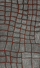Load image into Gallery viewer, Red, black and white aboriginal painting

