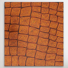 Load image into Gallery viewer, Aboriginal artwork featuring brown and orange tones, an original indigenous painting.
