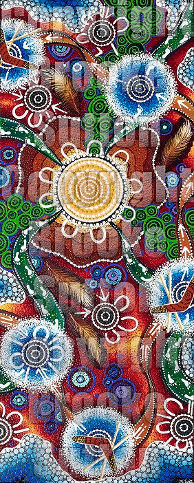 "Ngaimai (To Hunt)" Brooke Sutton 151cm x 61cm