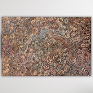 "Bush Flowers" Bernadine Johnson Kemarre 180cm x 119cm