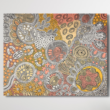Load image into Gallery viewer, &quot;Bush Tucker&quot; Julieanne Nungurrayi Turner 76cm x 60cm
