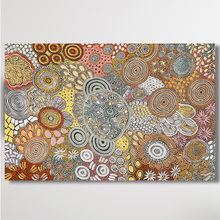 Load image into Gallery viewer, &quot;Budgerigar Dreaming &amp; Bush Tucker&quot; Julieanne Nungurrayi Turner 119cm x 79cm
