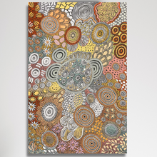Load image into Gallery viewer, &quot;Budgerigar Dreaming &amp; Bush Tucker&quot; Julieanne Nungurrayi Turner 119cm x 79cm
