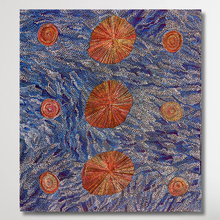 Load image into Gallery viewer, &quot;Bush Flower&quot; Joy Pitjara 158cm x 142cm
