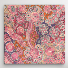 Load image into Gallery viewer, &quot;Bush Flowers&quot; Bernadine Johnson Kemarre 60cm x 60cm
