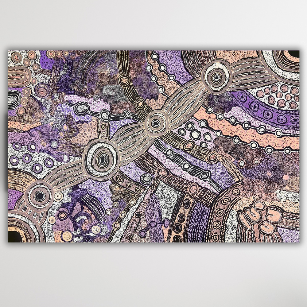 patricia tunkin clarise tunkin minyma malilu aboriginal art indigenous australian painting apy lands 180cm x 120cm