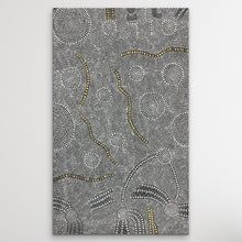 Load image into Gallery viewer, Vertical view of Bush Onion Aboriginal art by Nancy Martin Napangarti

