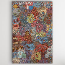 Load image into Gallery viewer, Tall crop highlighting Dreaming symbols and dot work.
