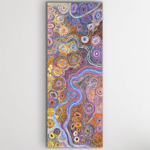 Load image into Gallery viewer, Tall view of central motifs and dot painting details.
