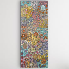 Load image into Gallery viewer, Flowing lines and layered detailing capture Country from an ancestral perspective, filled with warmth and connection.
